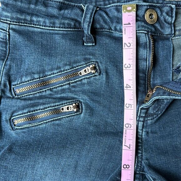 Pistola Black Vintage Moto Zipper Skinny Denim Jeans size 27 - Picture 5 of 12